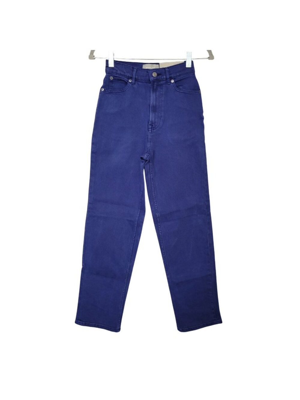 Everlane The Way High Jean Womens Size 24T Blue Straight Leg Organic Cotton